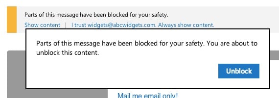 While mailto links were once considered a simple way to make responding to messages easier, these HTML links are now being blocked by more and more web clients due to “safety” concerns.